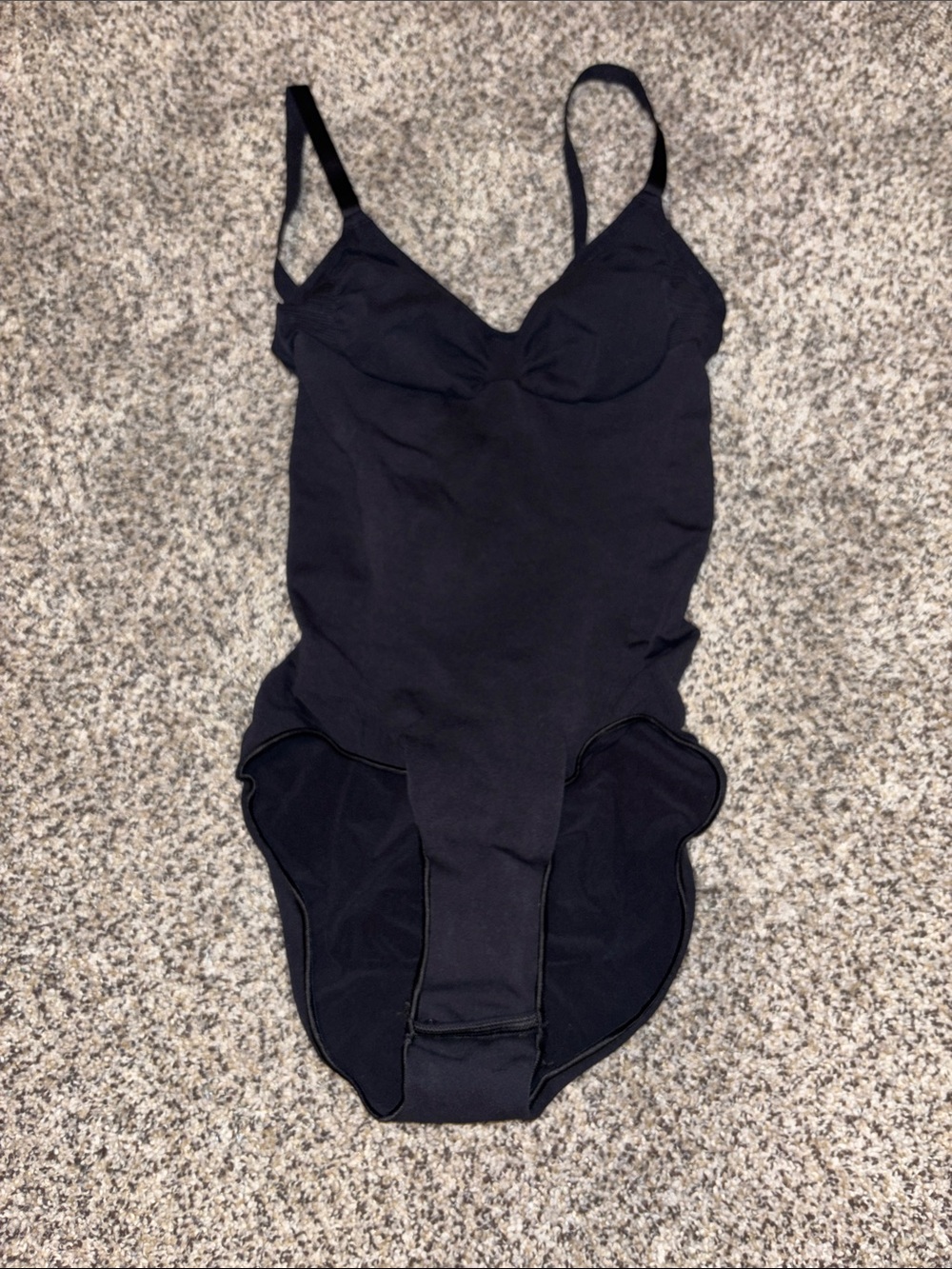 SKIMS Black One-Piece Bodysuit
